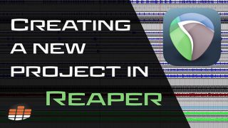 Creating a New Project in Reaper