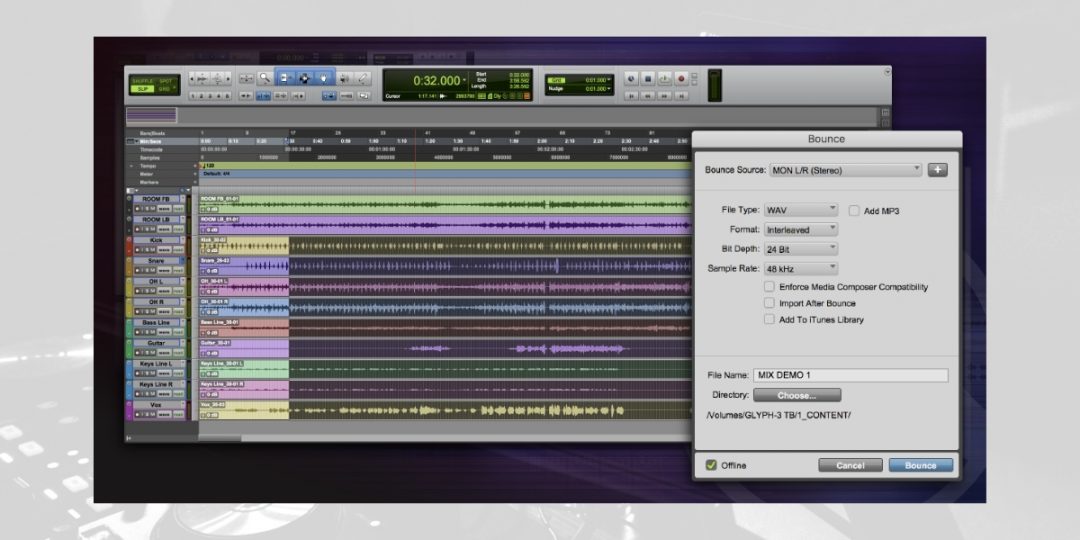 How to Bounce Stems In Pro Tools