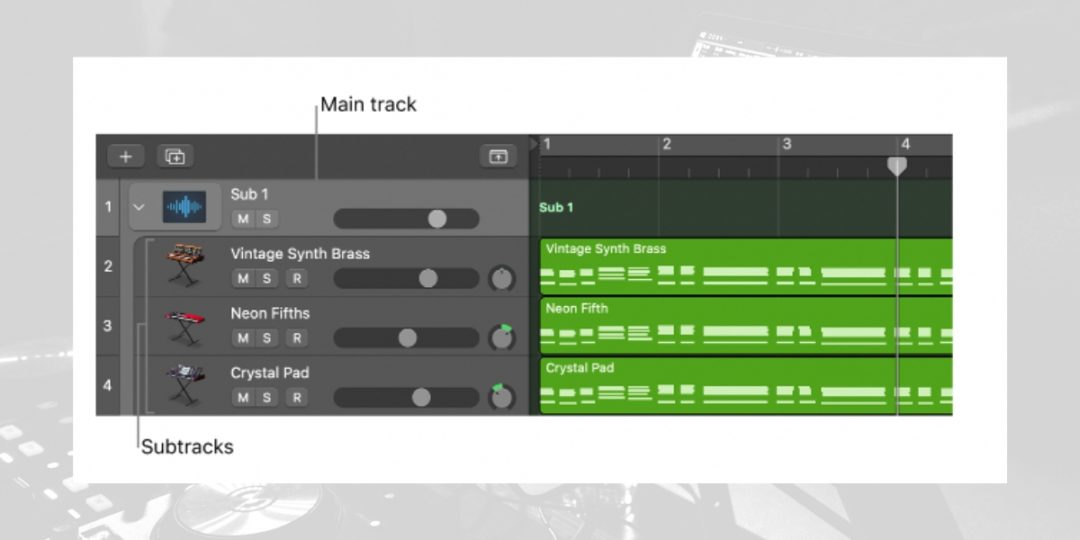 Logic Pro X Folder Stack