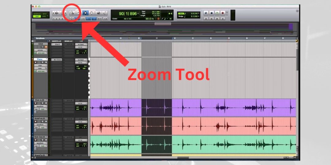 Zooming In Or Out In Pro Tools  