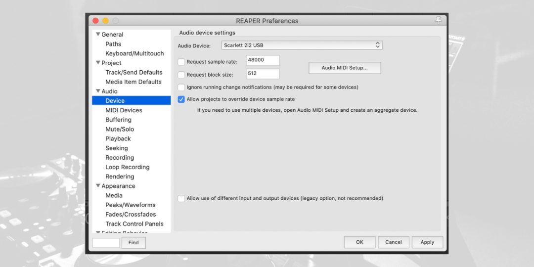 How To Change Output In Reaper: Channel Setup Guide Preferences Menu