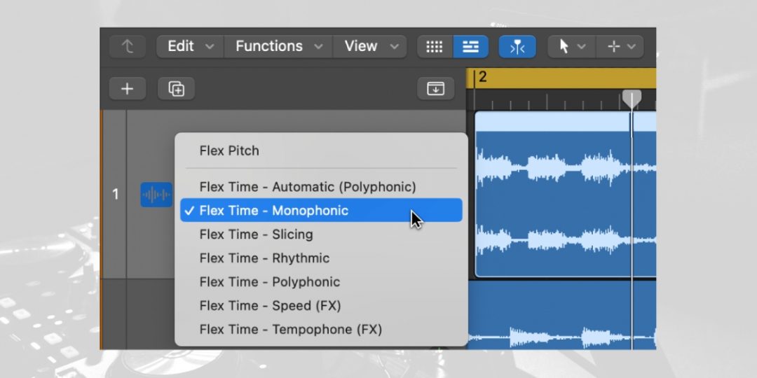 Logic Pro Flex Time Modes