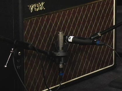 rock guitar amp recording