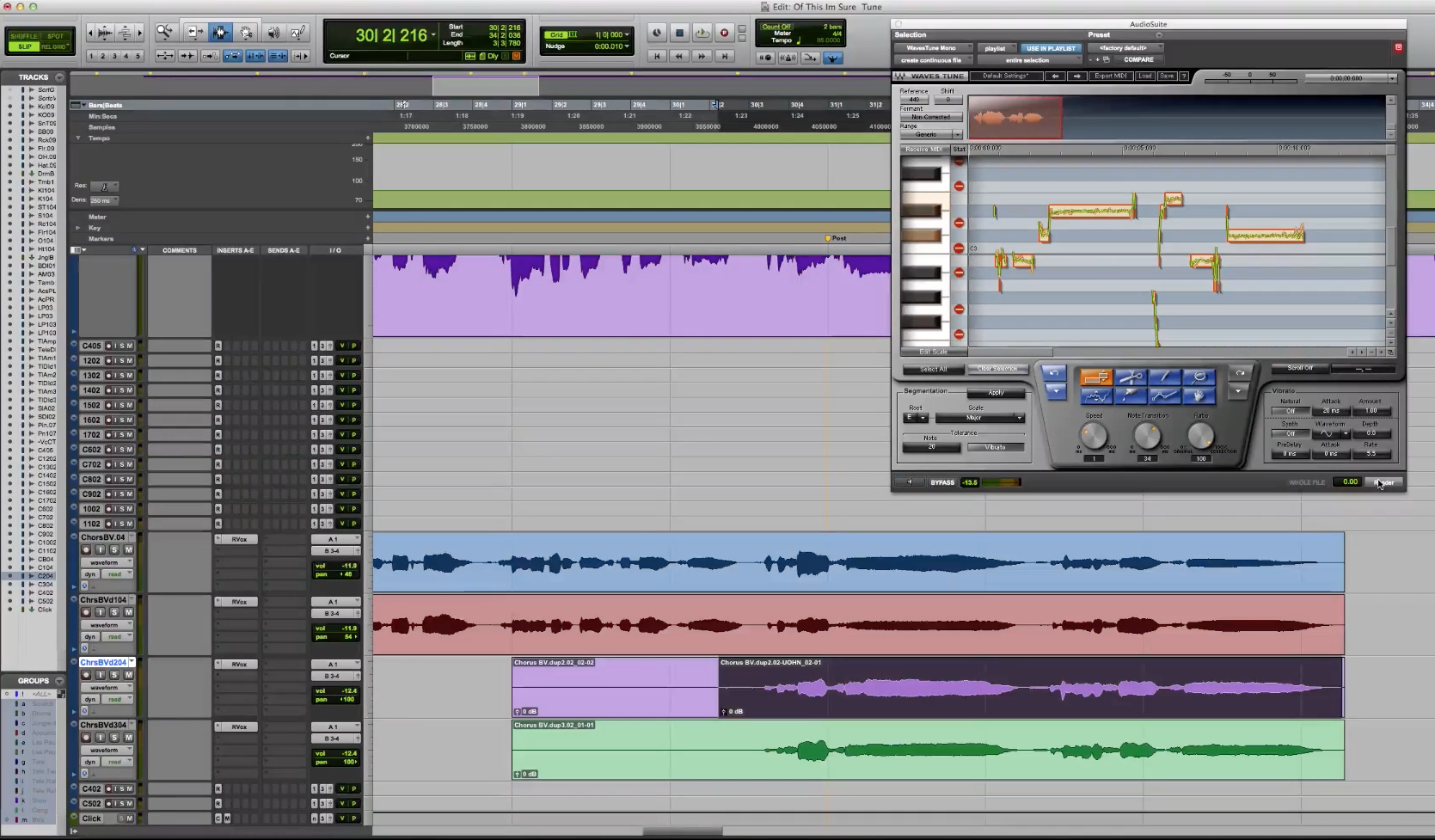 Vocal tuning & Editing