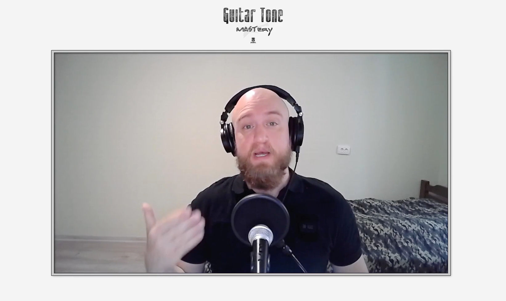 Scott explaining guitar recording