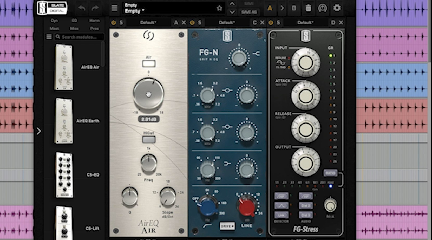 all slate virtual mix rack